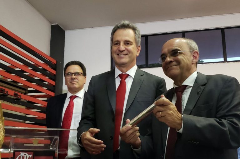 Eduardo Bandeira de Mello e Rodolfo Landim já foram aliados políticos no Flamengo