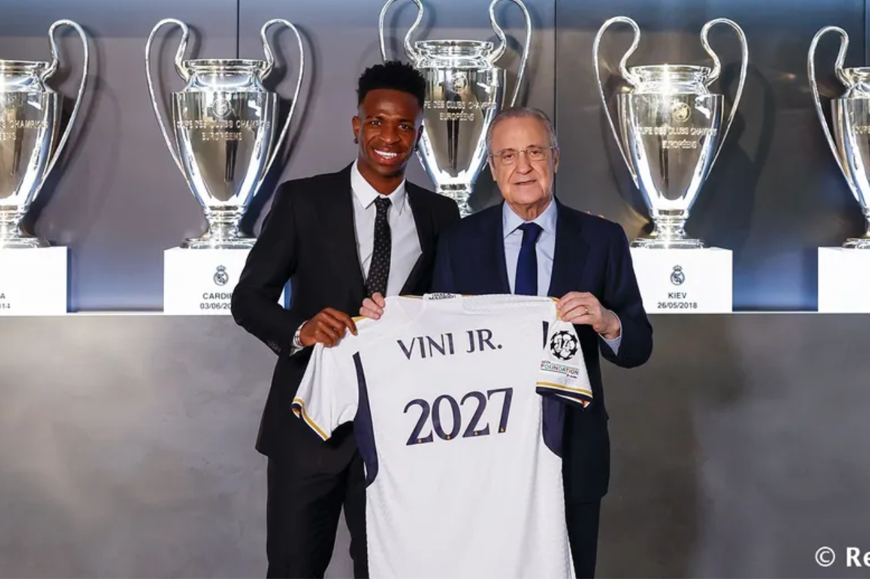 Vinicius Junior renova contrato com o Real Madrid