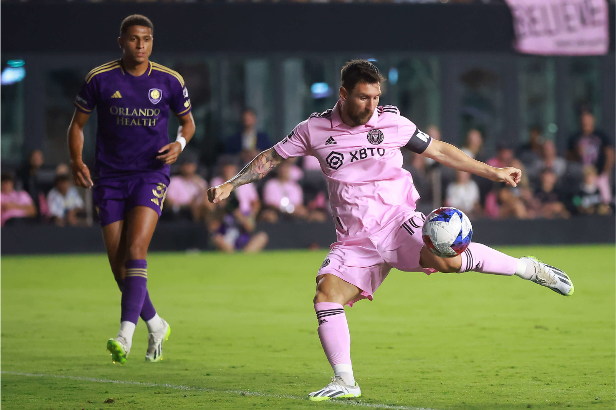 Messi atuando pelo Inter Miami