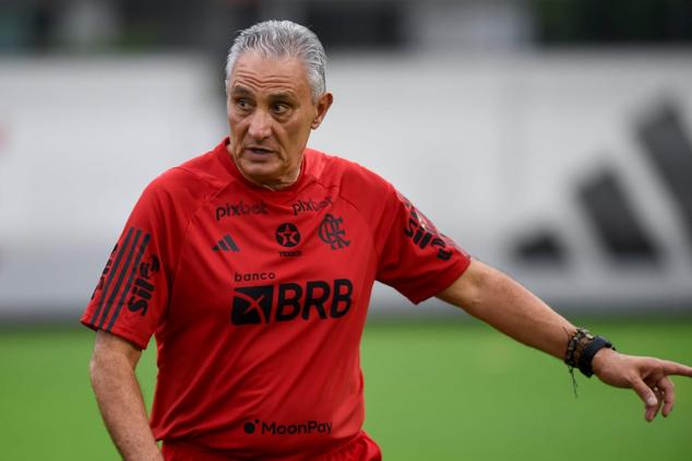 Tite primeiro treino no Flamengo