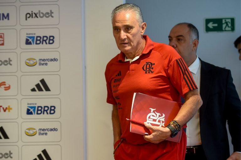 Tite em ação pelo Flamengo