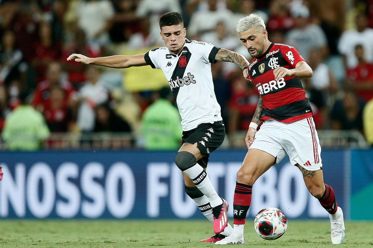 Arrascaeta em ação pelo Flamengo