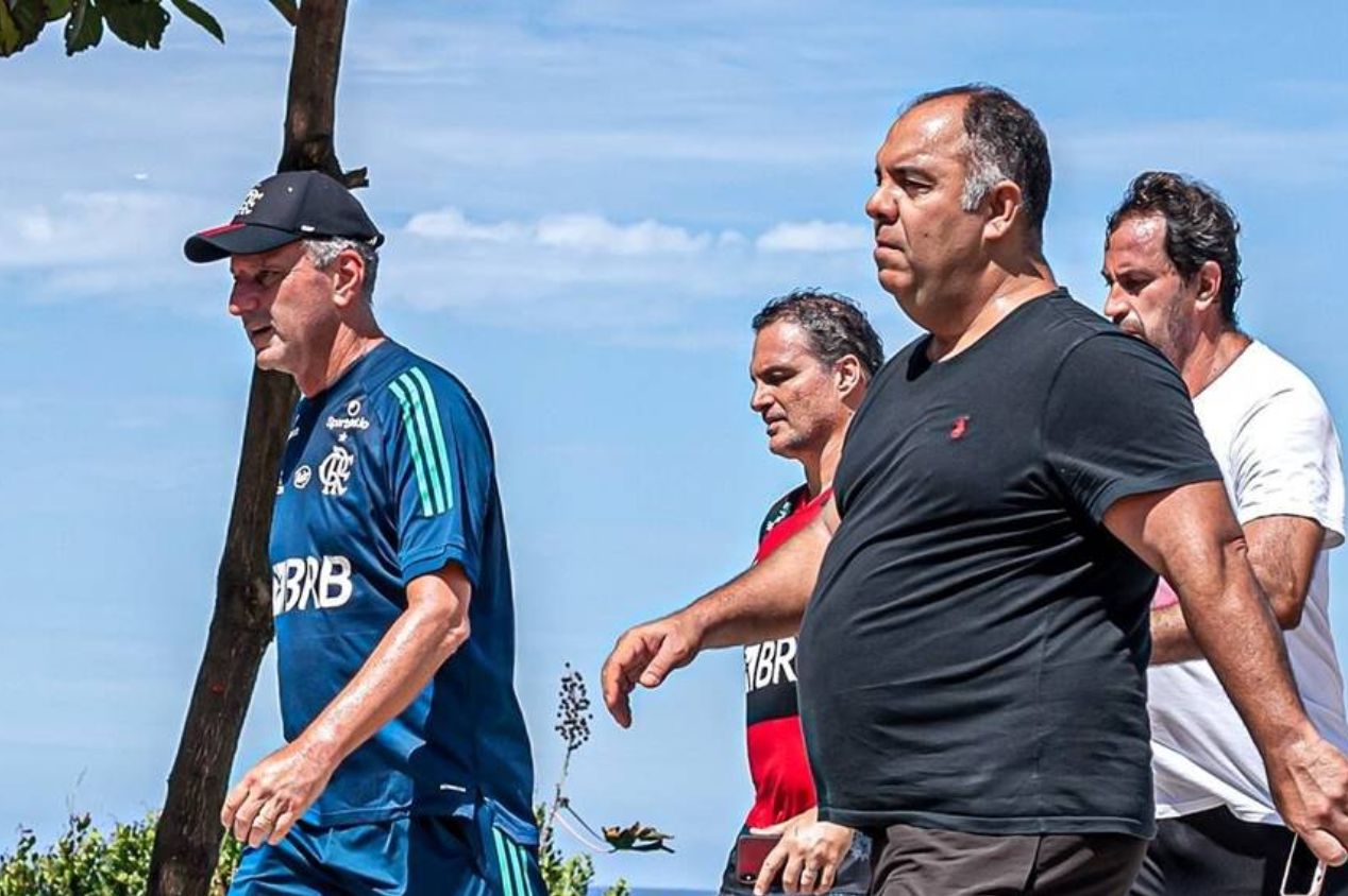 Marcos Braz em ação pelo Flamengo