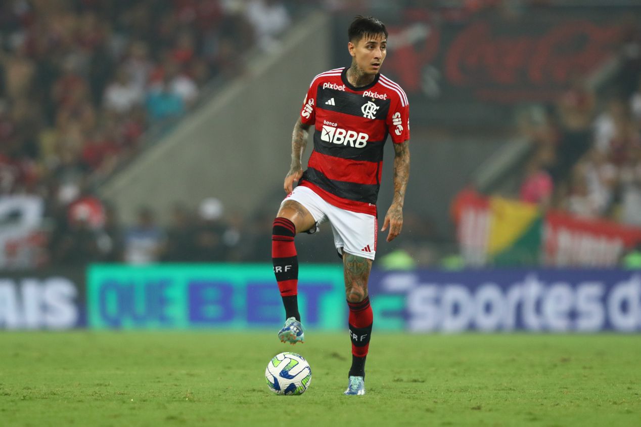 Erick Pulgar em ação pelo Flamengo