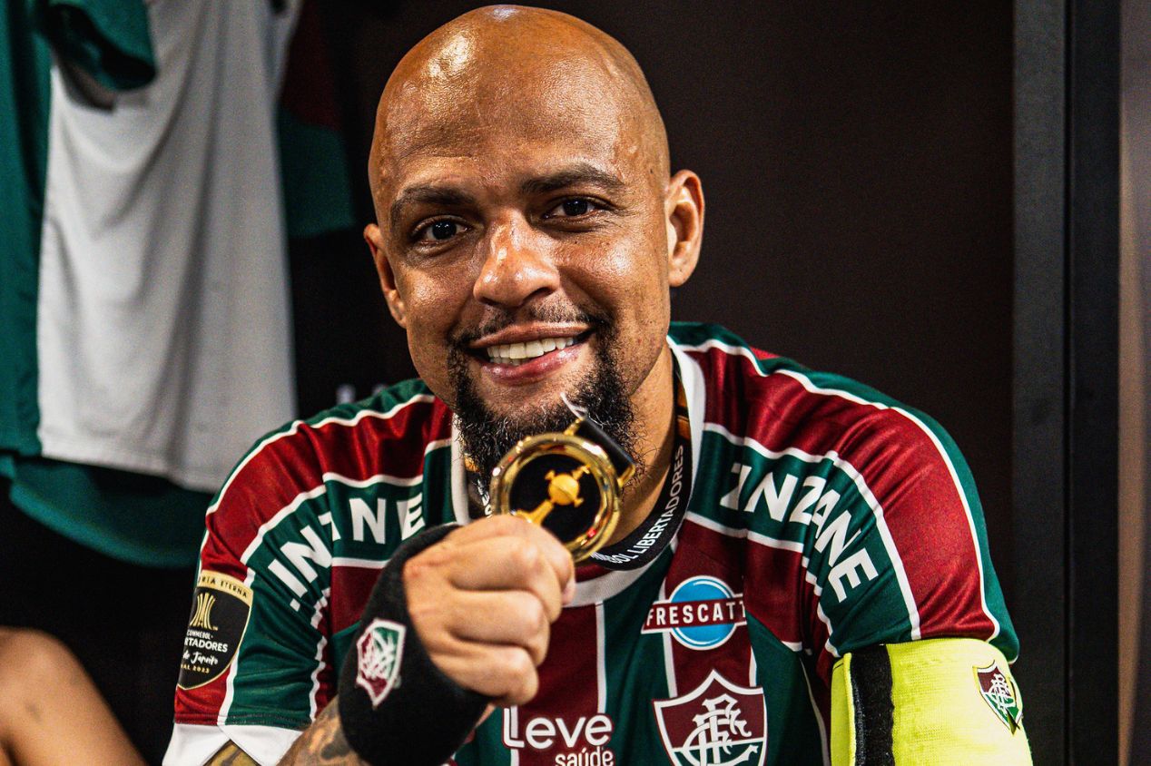 Felipe Melo em ação pelo Fluminense