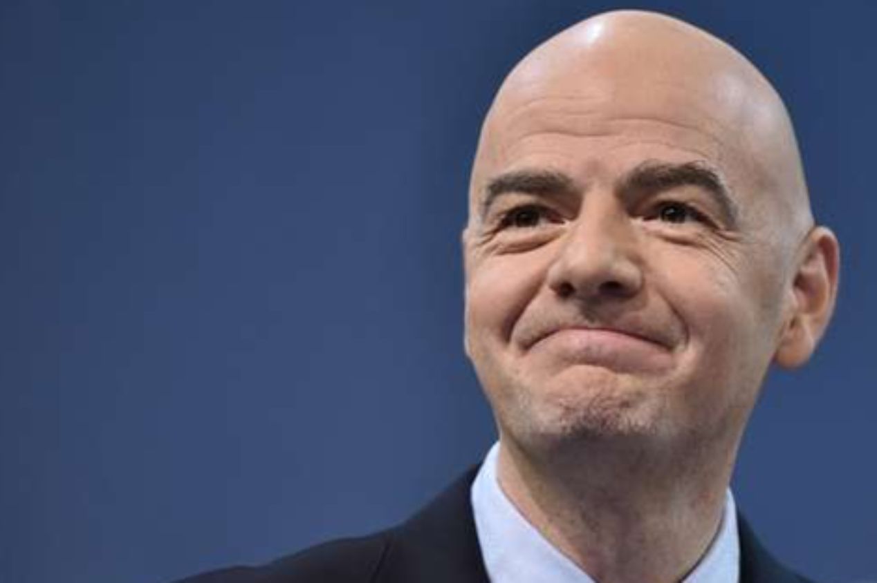 Giani Infantino em ação peloa FIFA